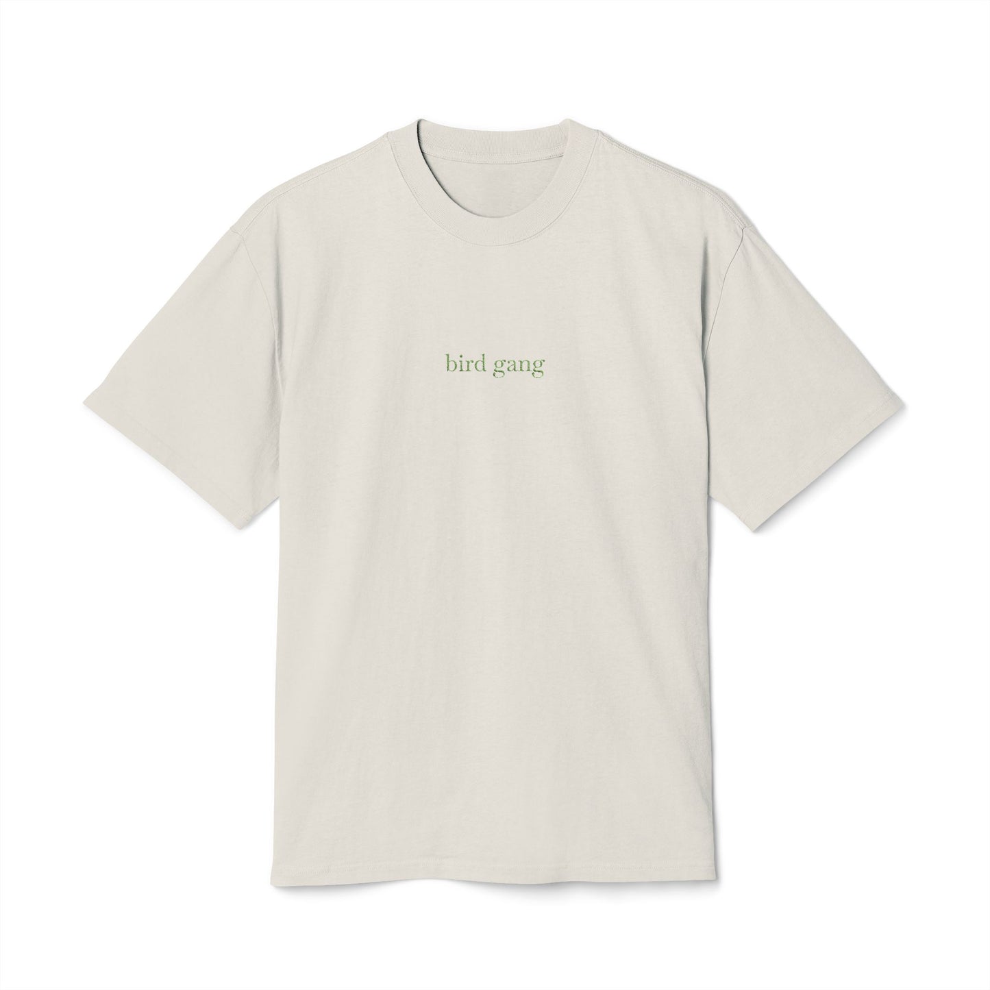 Bird Gang Tee – Green Stitch