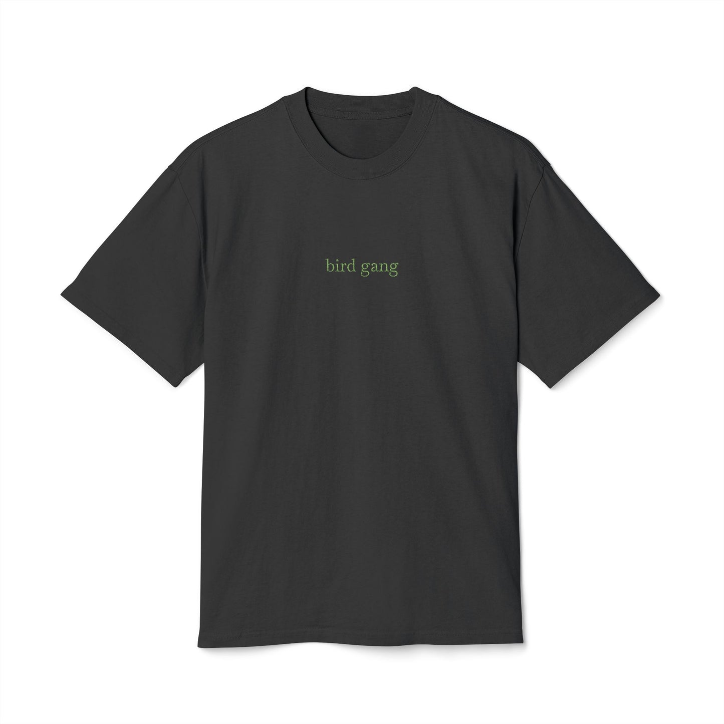 Bird Gang Tee – Green Stitch