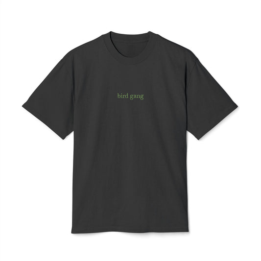 Bird Gang Tee – Green Stitch